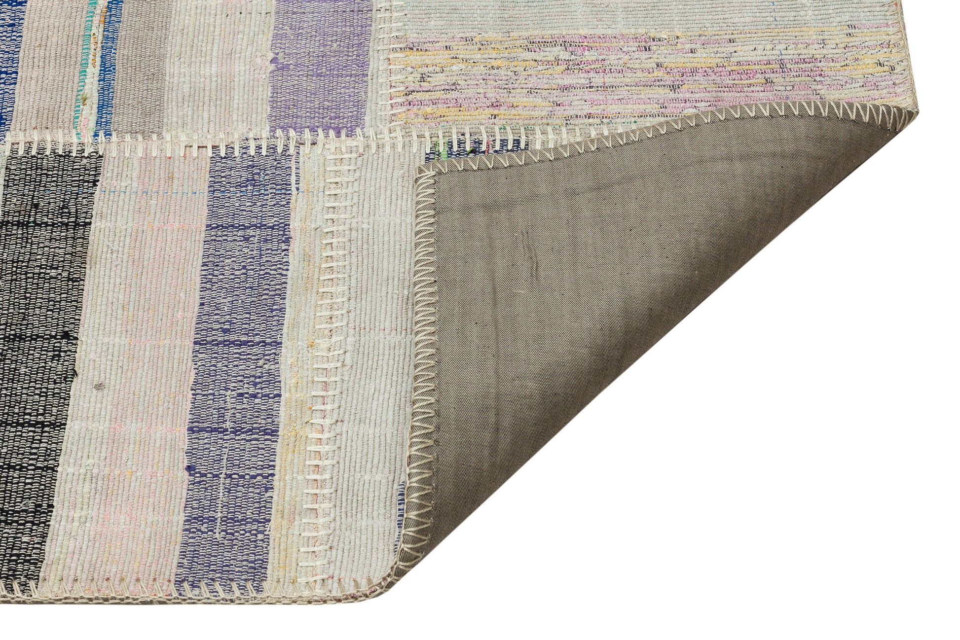 Teselya Bej Çizgili Yün El Dokuma Halısı 149 x 226 Apex Unique