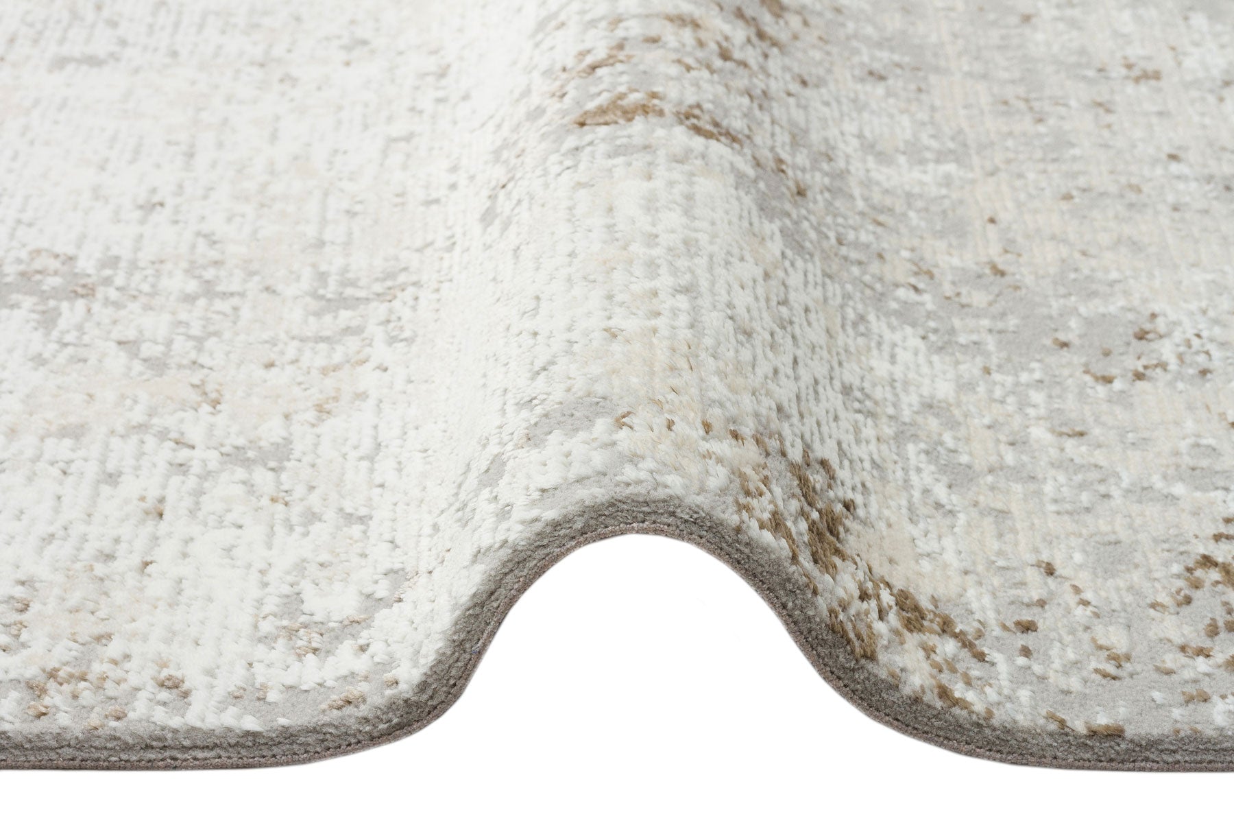 Farsund Gri Hav Toz Vermez Yıkanabilir Eskitme Desenli Modern Makine Halısı Eko