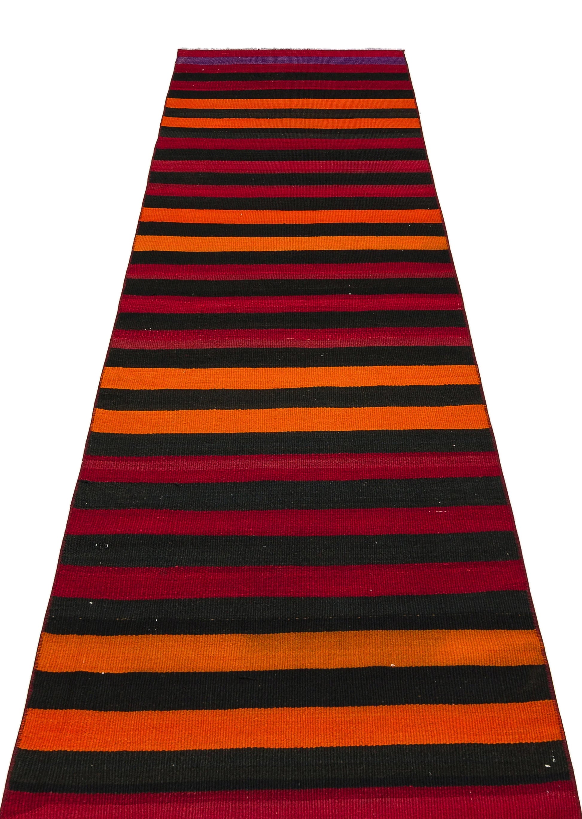 Kırmızı Bohem Modern Yün Halı 80x292