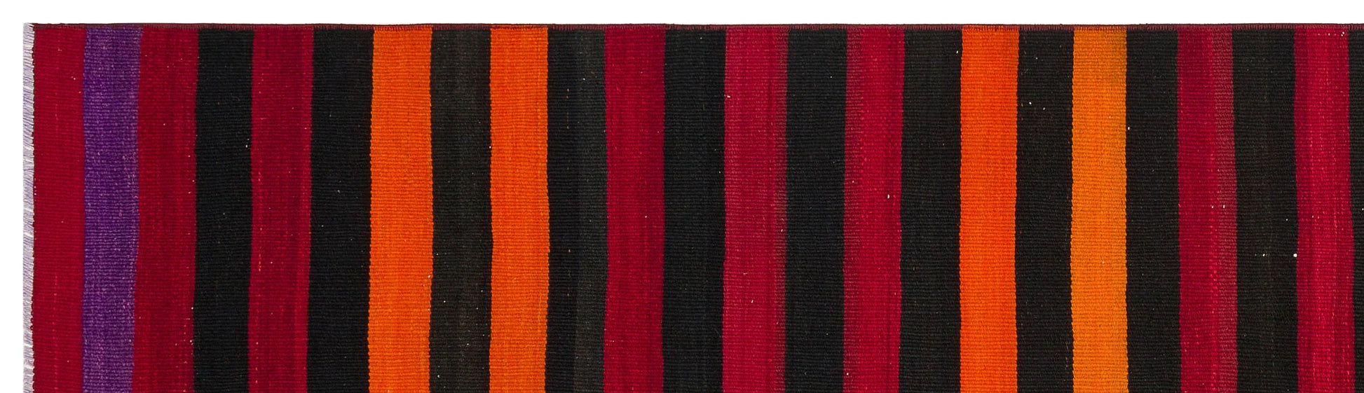 Kırmızı Bohem Modern Yün Halı 80x292
