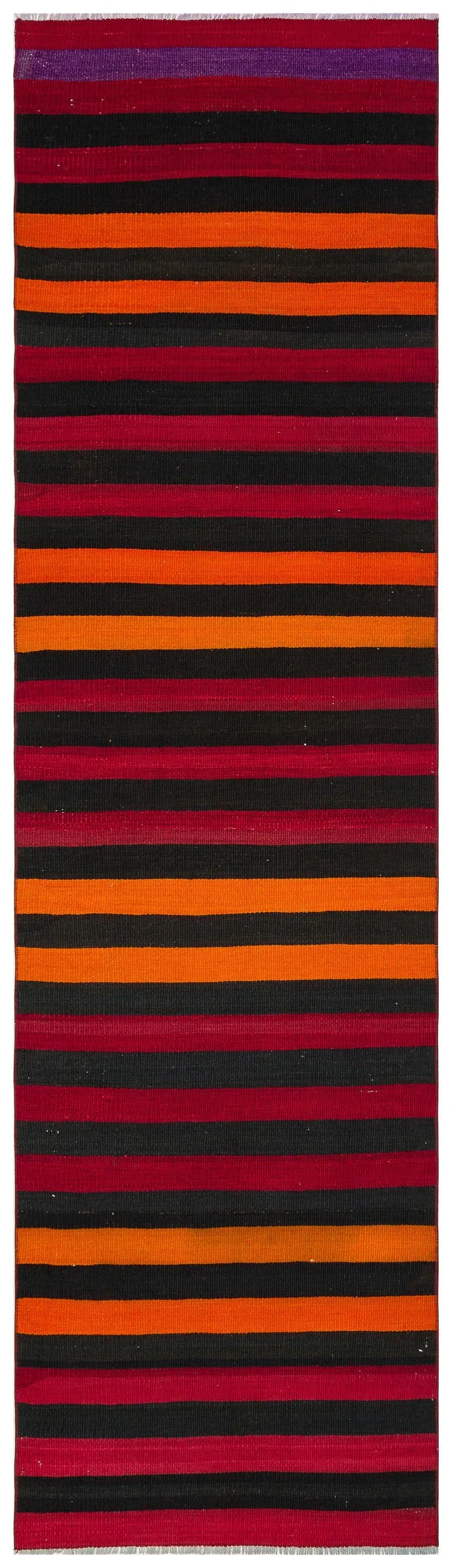 Kırmızı Bohem Modern Yün Halı 80x292