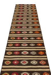 Girit Bej Çizgili Yün El Dokuma Halısı 076 x 312 Apex Unique