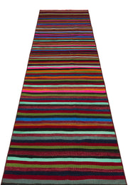 Kırmızı Anadolu Bohem Modern Yün Halı 80x341 - Özel Seri