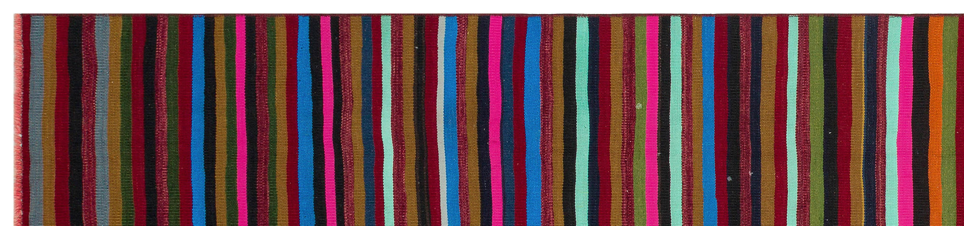 Kırmızı Anadolu Bohem Modern Yün Halı 80x341 - Özel Seri