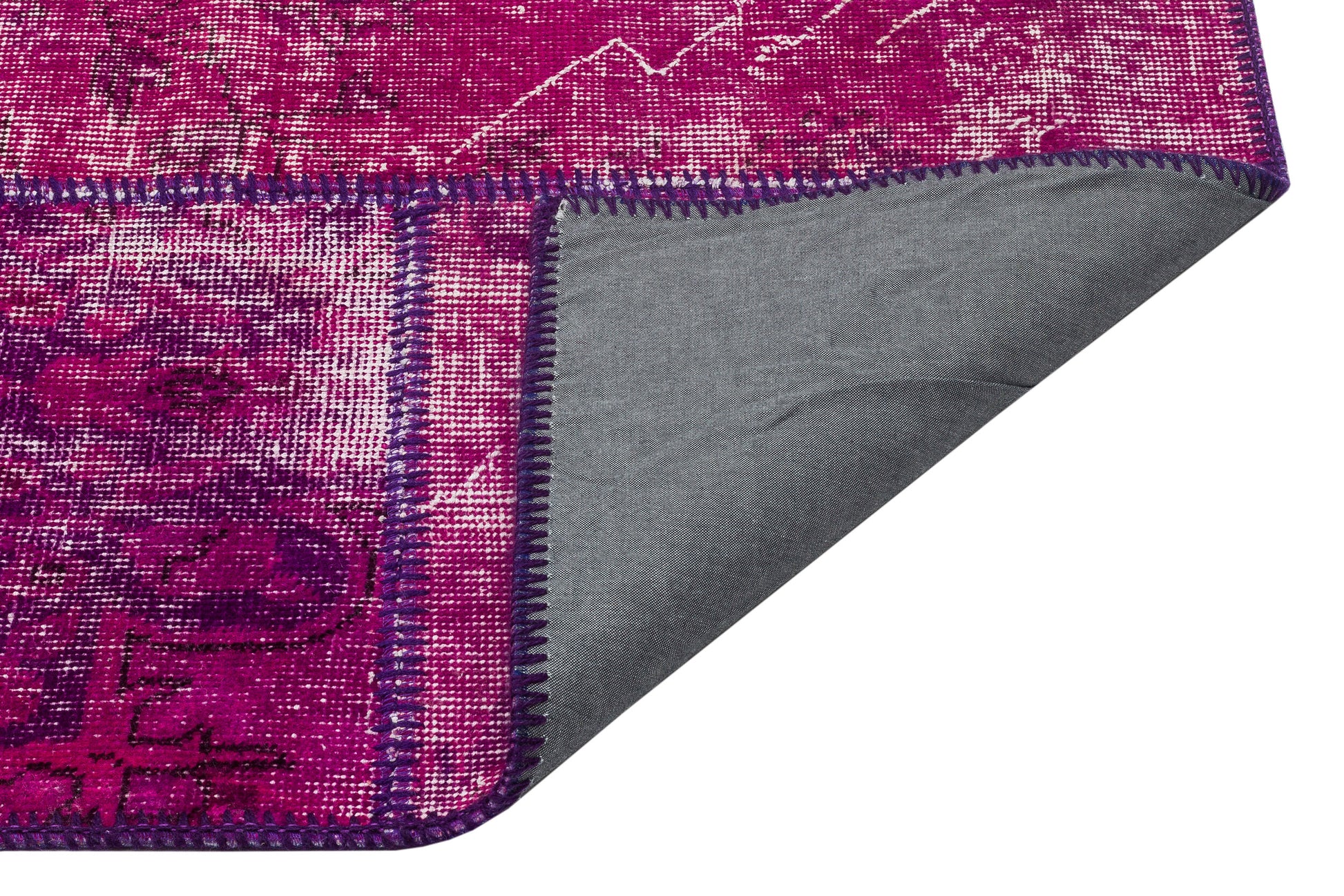 Iskece Pembe Eskitme Yün El Dokuma Halısı 161 x 231 Apex Unique