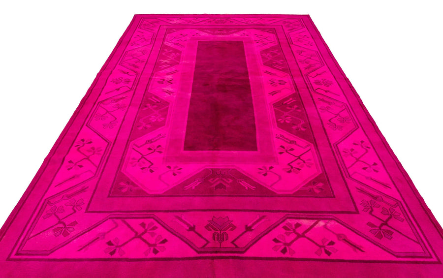 Kırmızı Anadolu Geometrik Modern Yün Halı 210x313 - Özel Seri