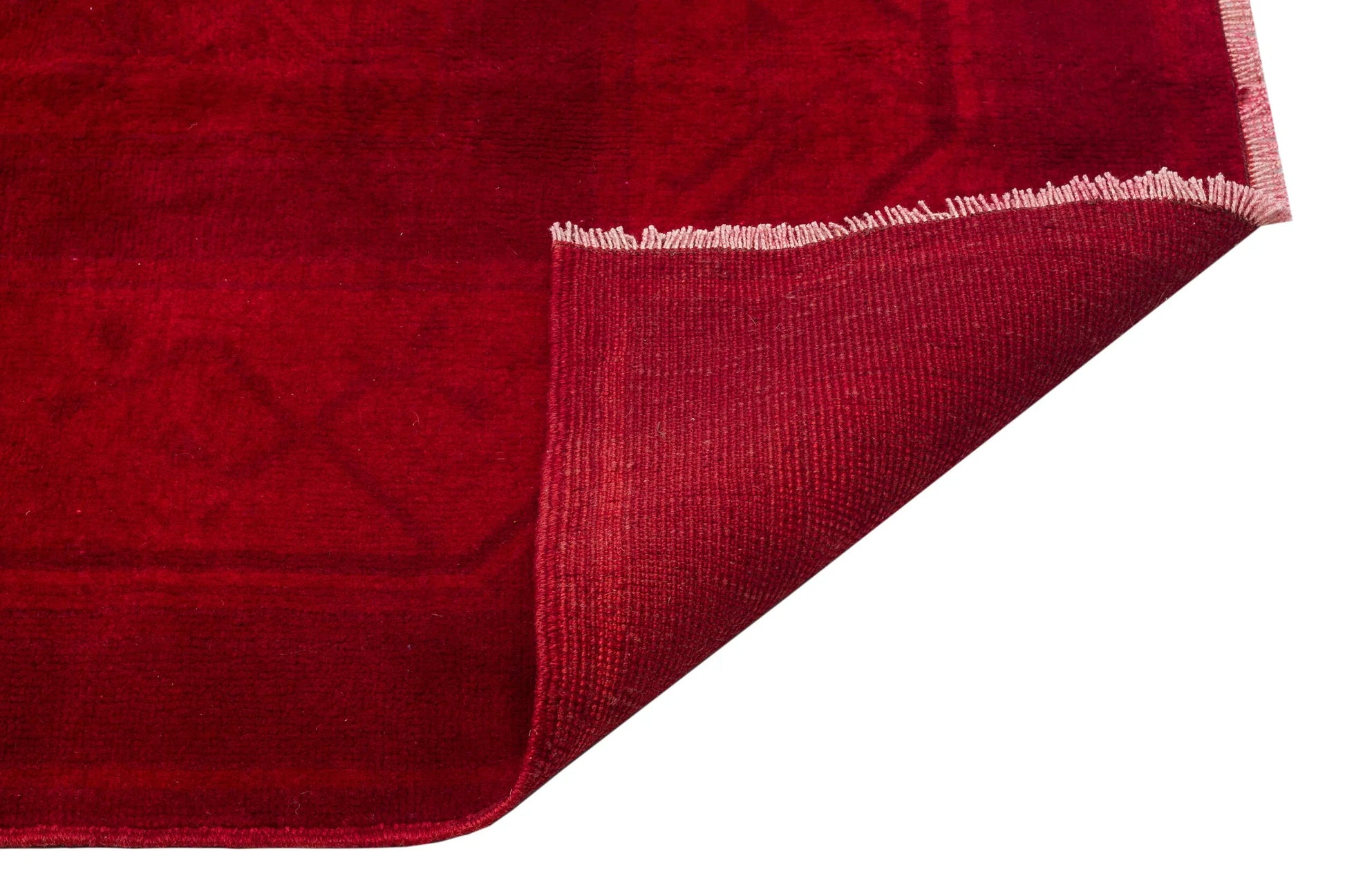 Kırmızı Anadolu Bohem Geometrik Yün Halı 200x310 - Özel Seri