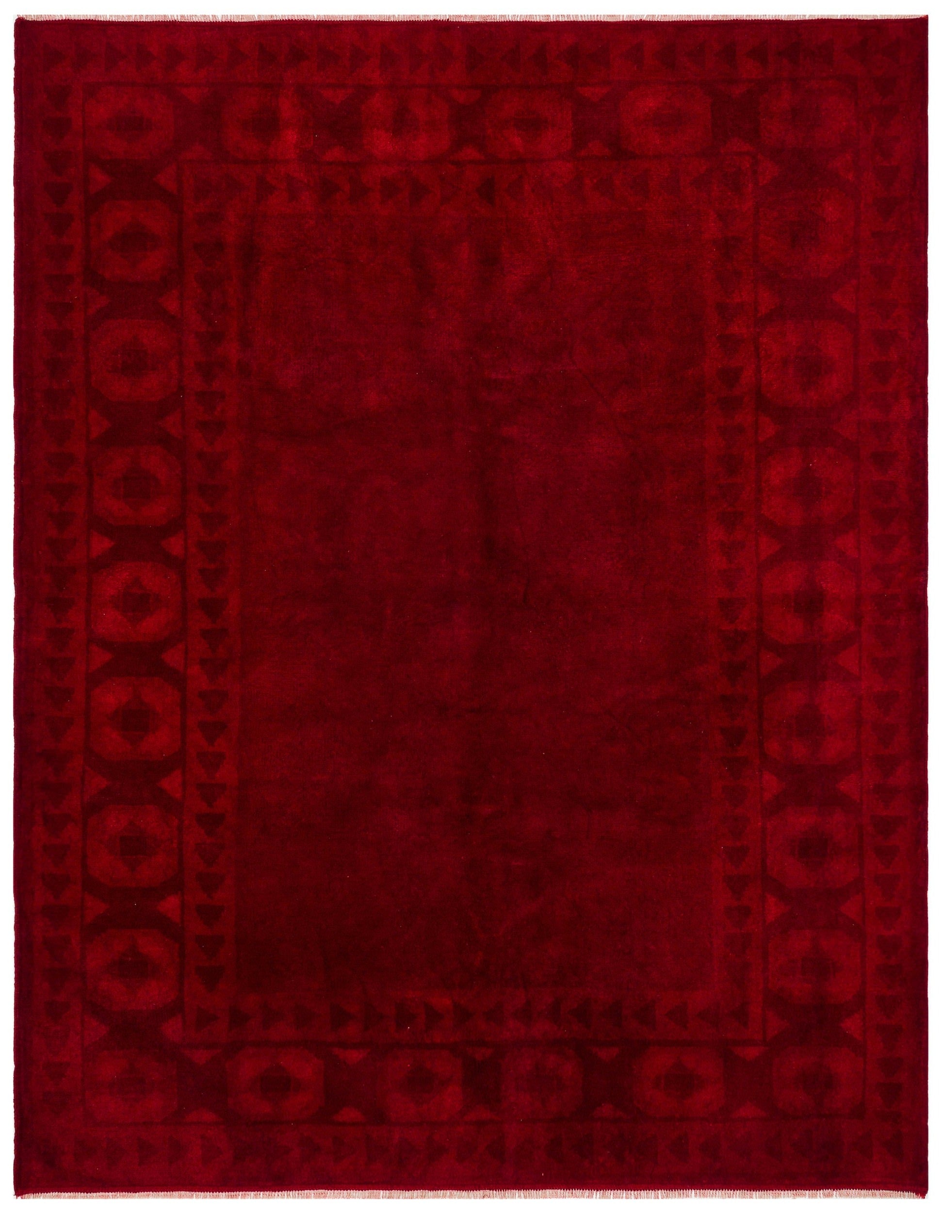 Kavala Kırmızı Klasik Yün El Dokuma Halısı 175 x 220 Apex Unique