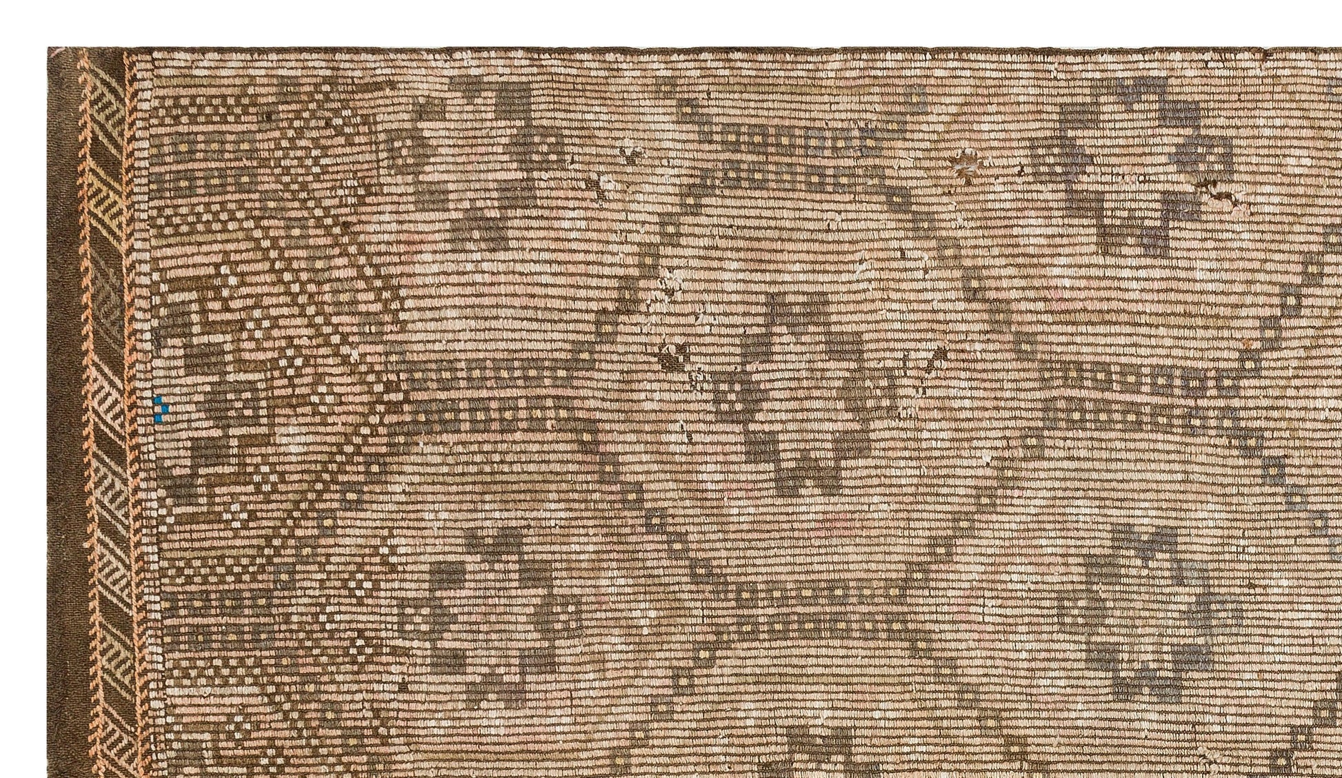 Bej Gri Anadolu Bohem Geometrik Yün Halı 170x291 - Özel Seri