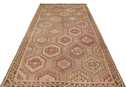 Bej Krem Anadolu Bohem Geometrik Yün Halı 165x314 - Özel Seri