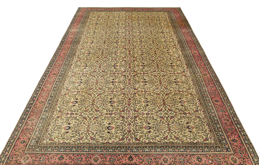 Kırmızı Anadolu Çiçekli Yün Halı 189x280 - Özel Seri