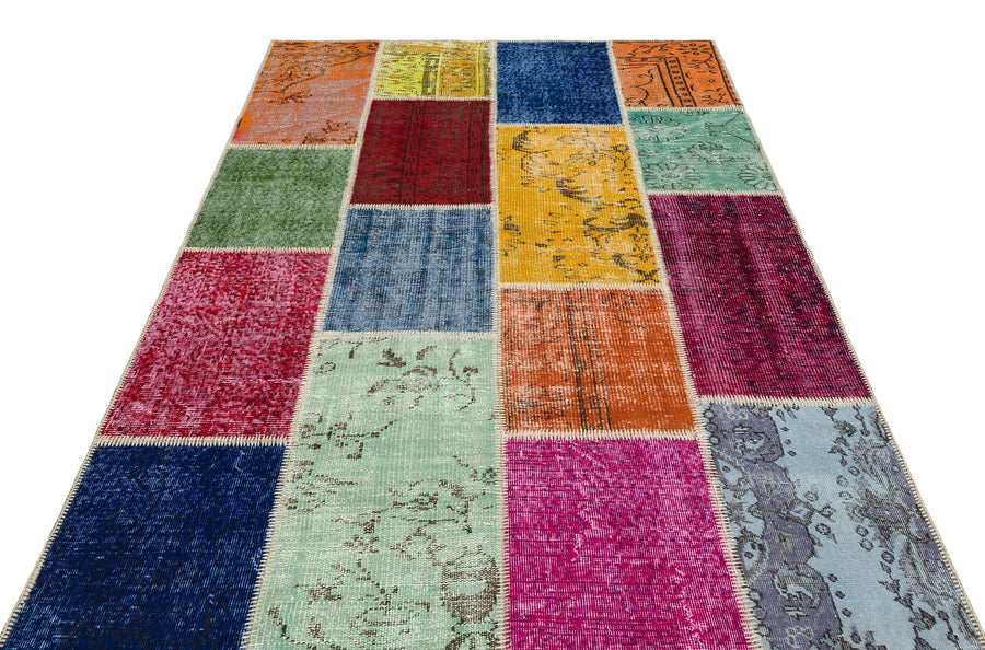 Bej Anadolu Bohem Eskitme Yün Halı 161x230 - Özel Seri