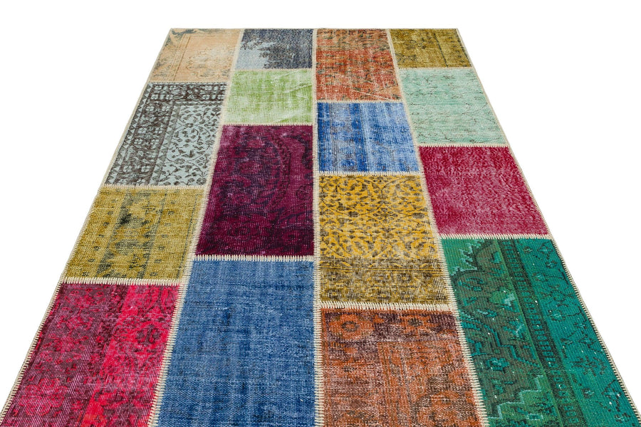 Bej Anadolu Bohem Eskitme Yün Halı 160x230 - Özel Seri