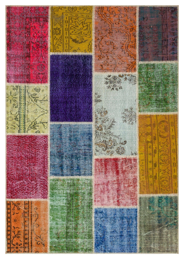 Bej Anadolu Eskitme Modern Yün Halı 160x227 - Özel Seri