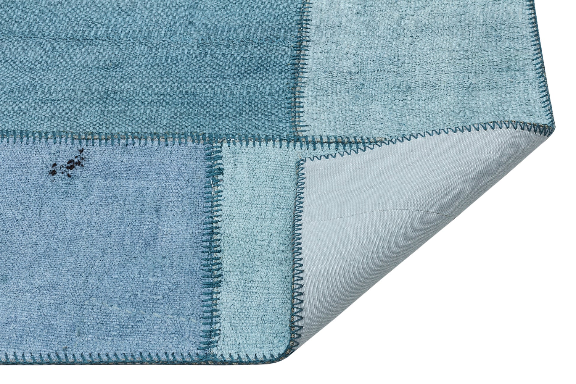 Teselya Turkuaz Patchwork Yün El Dokuma Halısı 154 x 223 Apex Unique