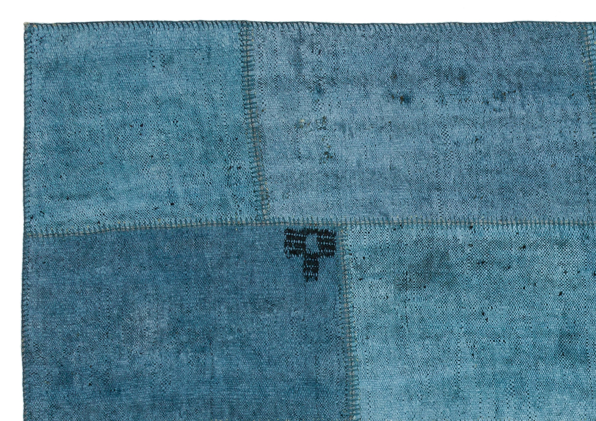 Teselya Turkuaz Patchwork Yün El Dokuma Halısı 156 x 225 Apex Unique