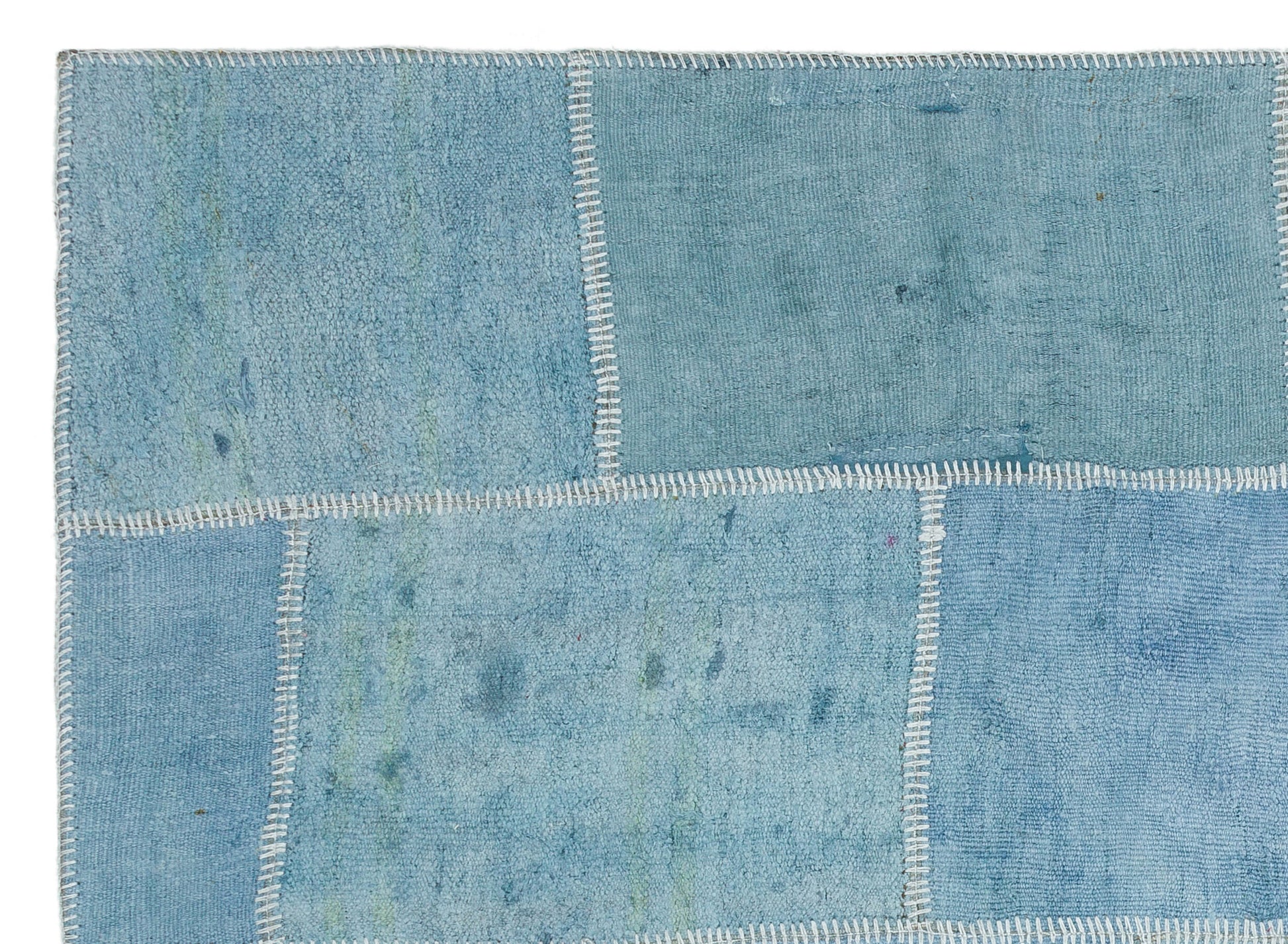 Teselya Mor Patchwork Yün El Dokuma Halısı 157 x 224 Apex Unique