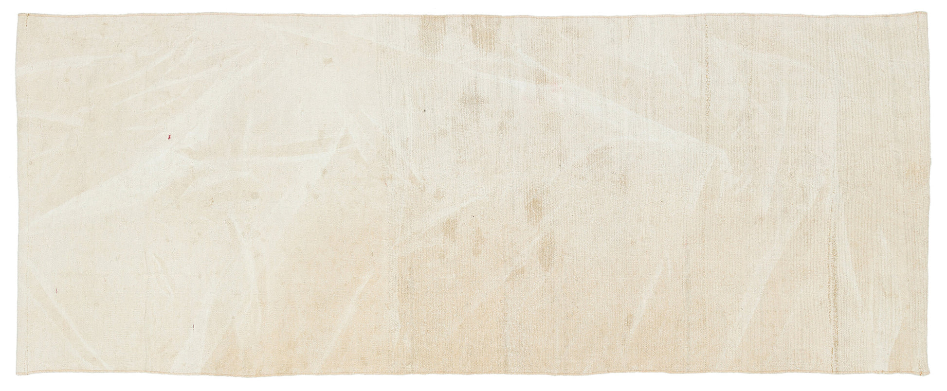 Girit Bej Çizgili Yün El Dokuma Halısı 083 x 208 Apex Unique