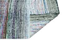 Abstract Multicolored Flatweave Runner Rug 64x224 cm (2'1" x 7'4")