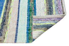 Girit Bej Çizgili Yün El Dokuma Halısı 196 x 308 Apex Unique