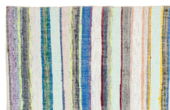 Girit Bej Çizgili Yün El Dokuma Halısı 196 x 308 Apex Unique