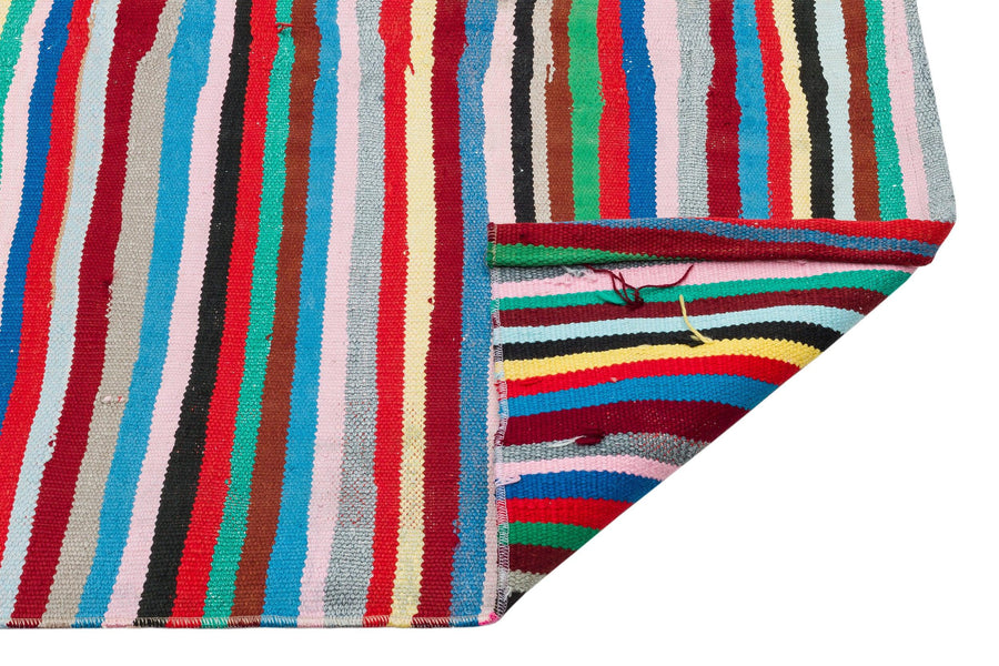Bordo Gri Anadolu Bohem Geometrik Yün Halı 155x130 - Özel Seri