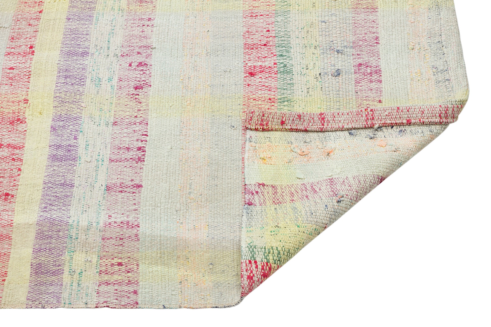 Girit Bej Çizgili Yün El Dokuma Halısı 085 x 268 Apex Unique