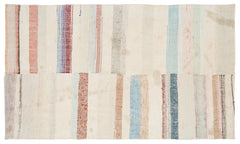 Girit Bej Çizgili Yün El Dokuma Halısı 156 x 264 Apex Unique