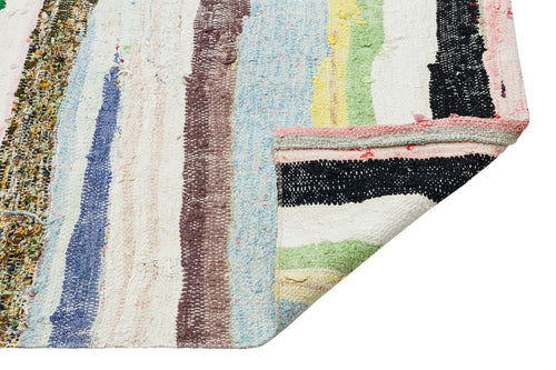 Girit Bej Çizgili Yün El Dokuma Halısı 174 x 309 Apex Unique