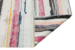 Girit Bej Çizgili Yün El Dokuma Halısı 165 x 275 Apex Unique