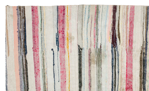 Girit Bej Çizgili Yün El Dokuma Halısı 165 x 275 Apex Unique