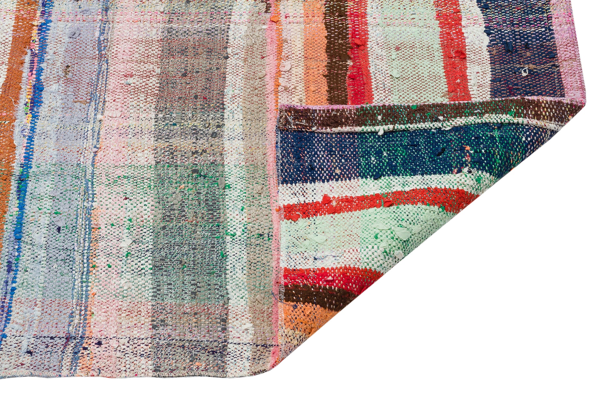 Girit Bej Çizgili Yün El Dokuma Halısı 149 x 315 Apex Unique