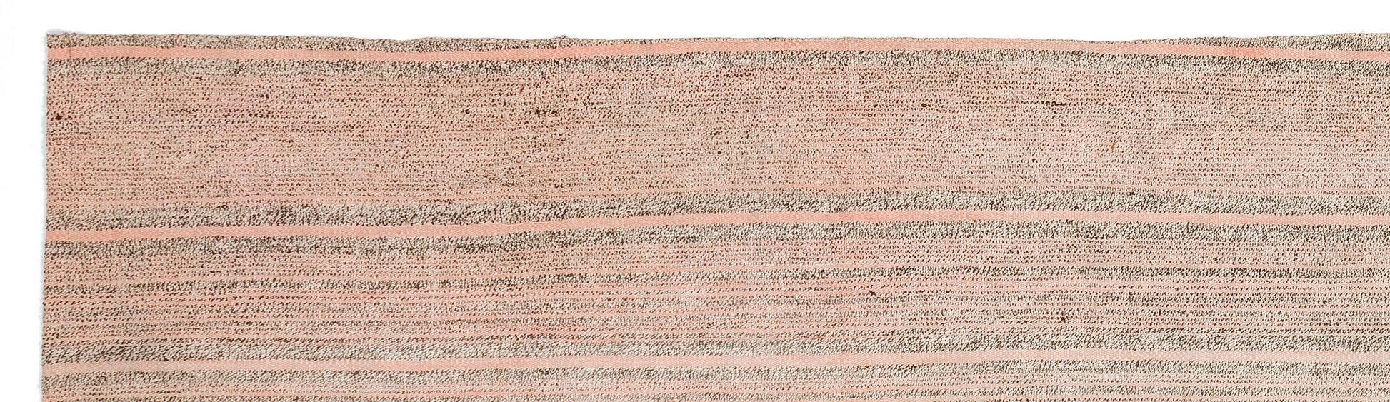 Girit Bej Çizgili Yün El Dokuma Halısı 085 x 322 Apex Unique