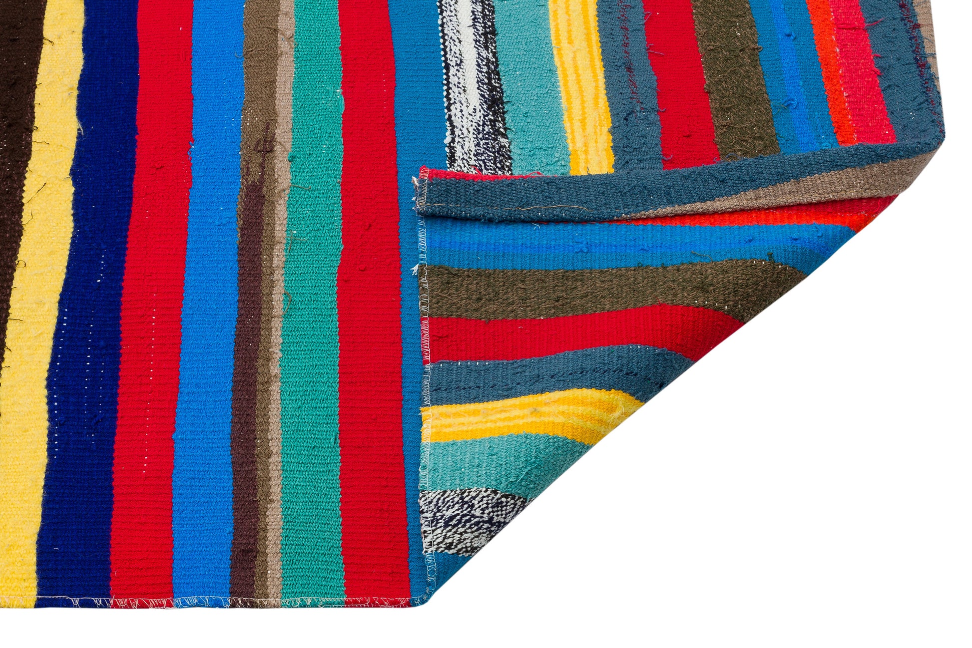 Girit Bej Çizgili Yün El Dokuma Halısı 206 x 348 Apex Unique