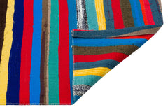 Girit Bej Çizgili Yün El Dokuma Halısı 206 x 348 Apex Unique