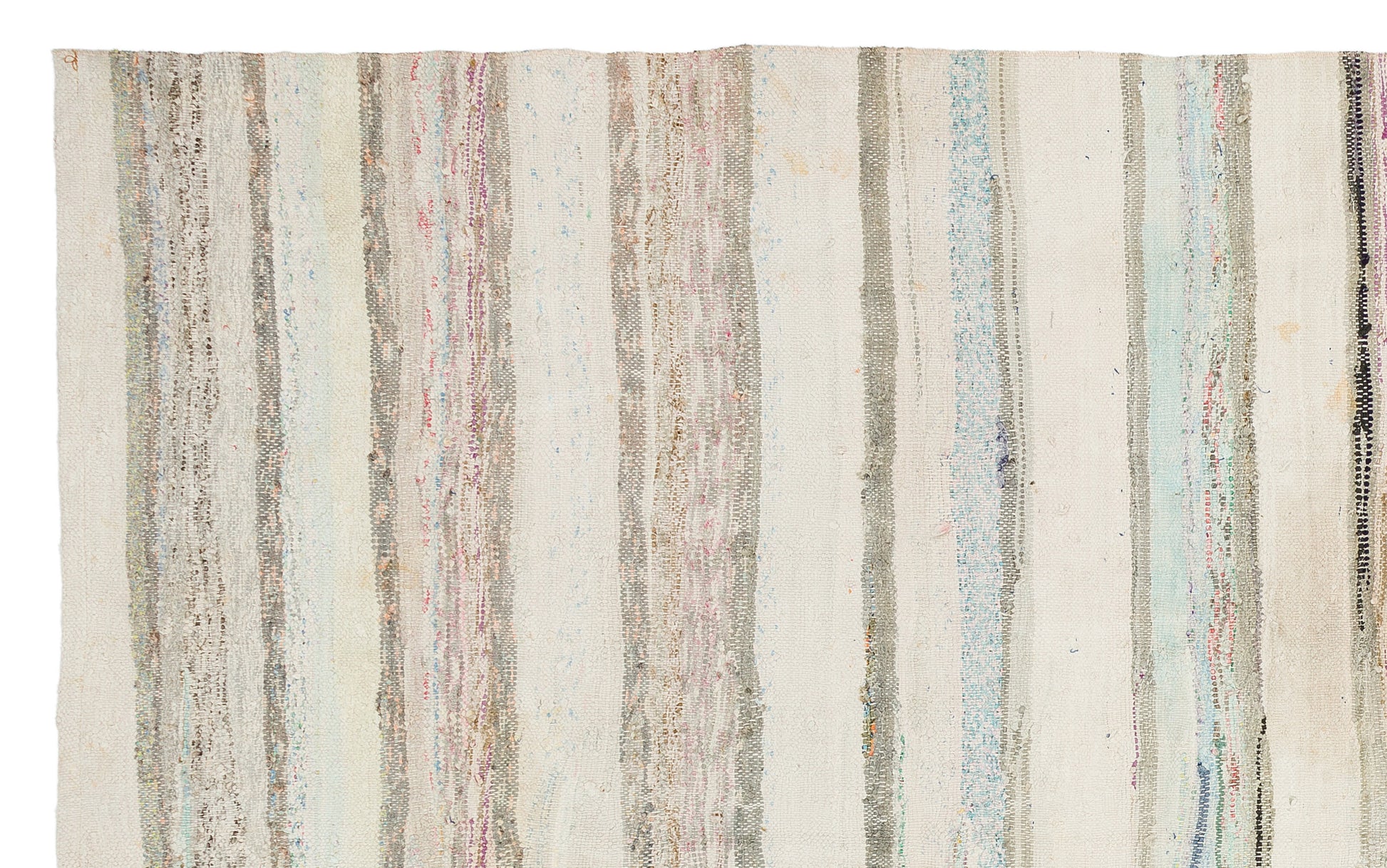 Girit Bej Çizgili Yün El Dokuma Halısı 173 x 280 Apex Unique