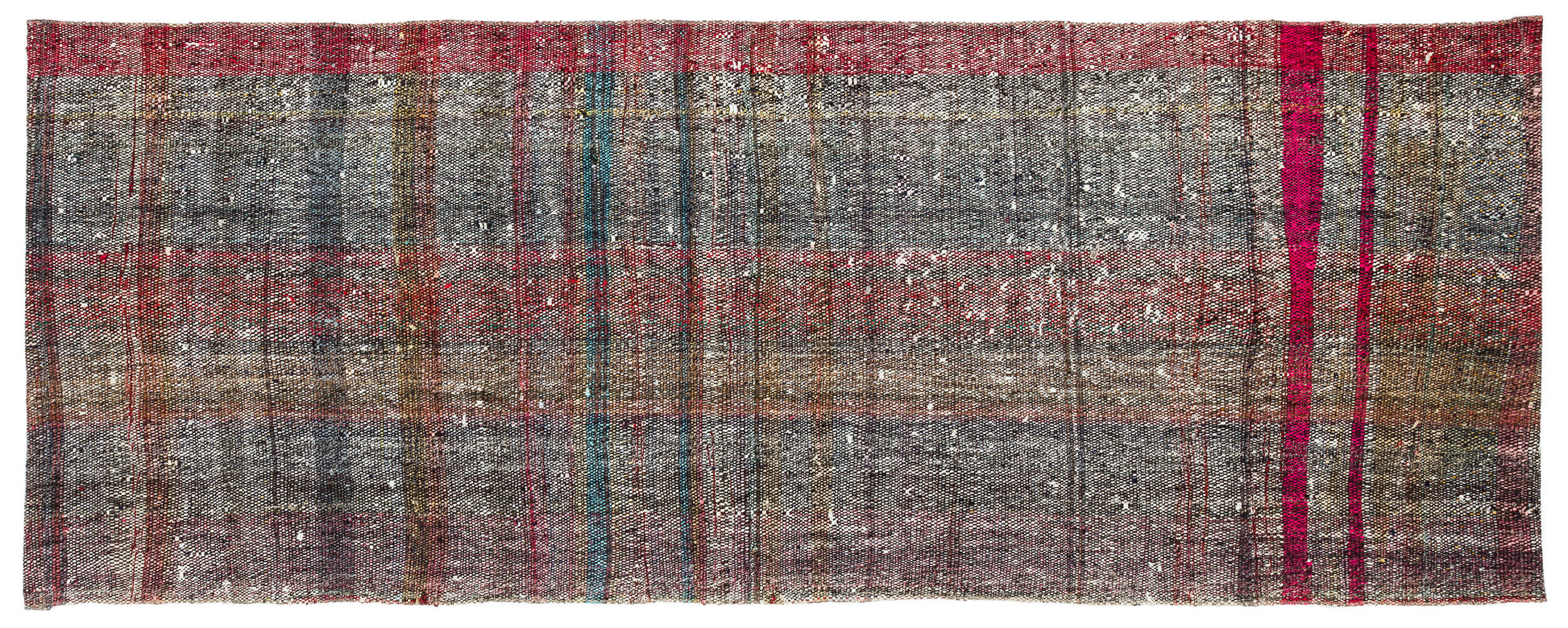 Girit Bej Çizgili Yün El Dokuma Halısı 087 x 223 Apex Unique