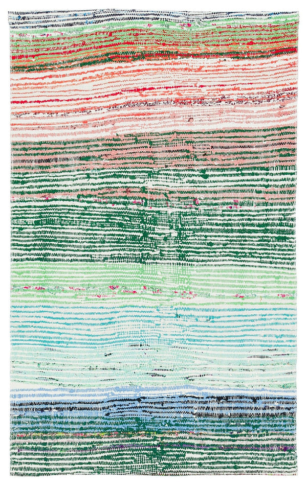 Yeşil Anadolu Bohem Geometrik Yün Halı 77x125 - Özel Seri