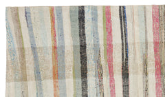 Girit Bej Çizgili Yün El Dokuma Halısı 160 x 277 Apex Unique