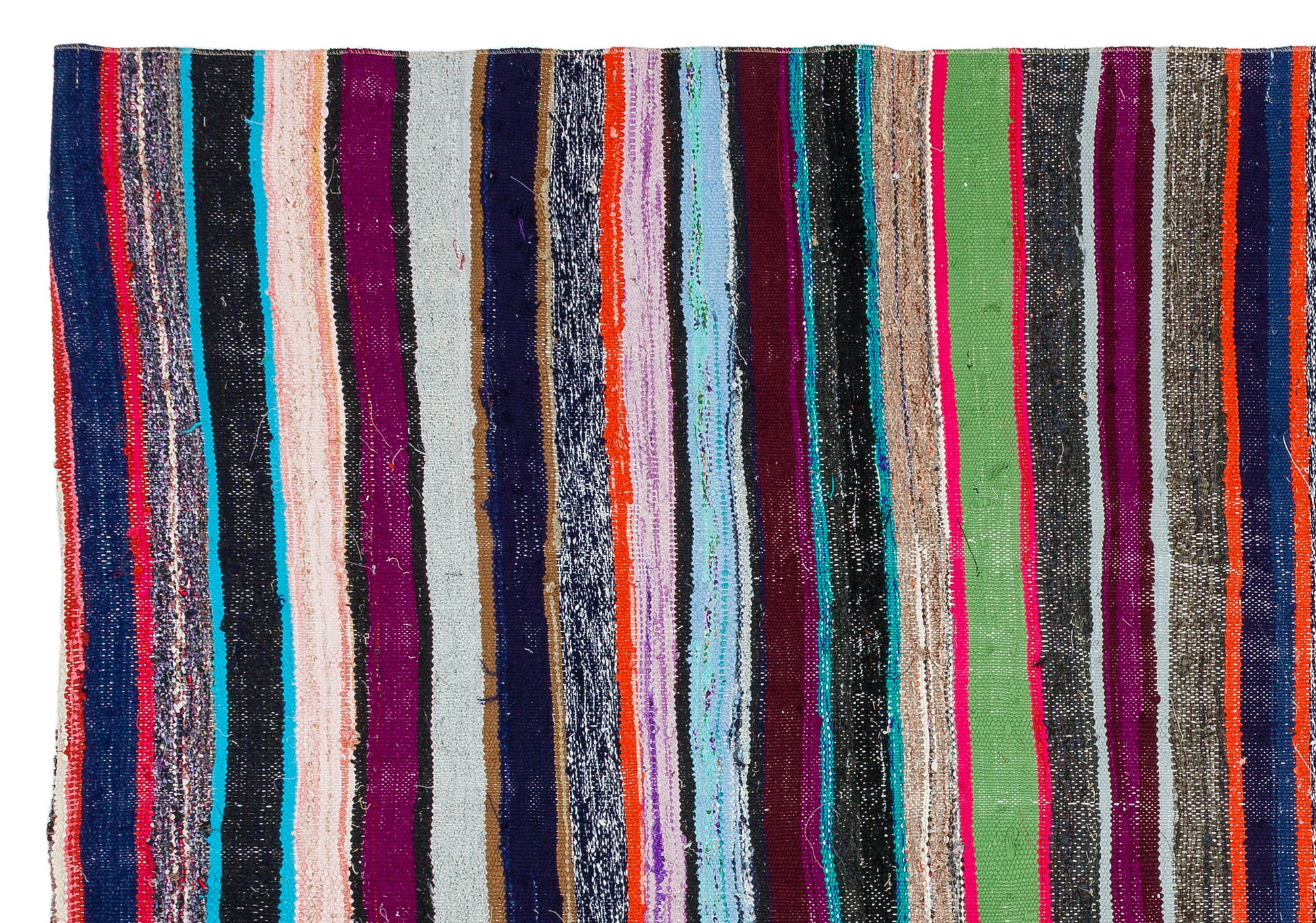 Girit Bej Çizgili Yün El Dokuma Halısı 179 x 261 Apex Unique