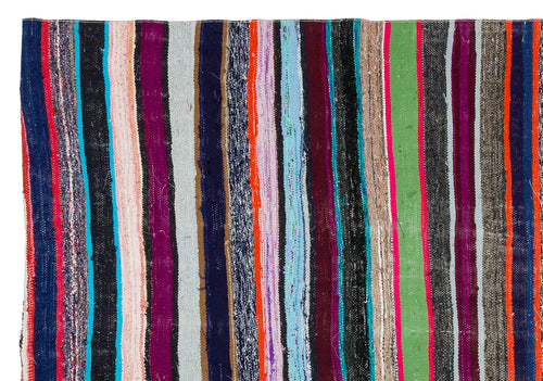 Girit Bej Çizgili Yün El Dokuma Halısı 179 x 261 Apex Unique