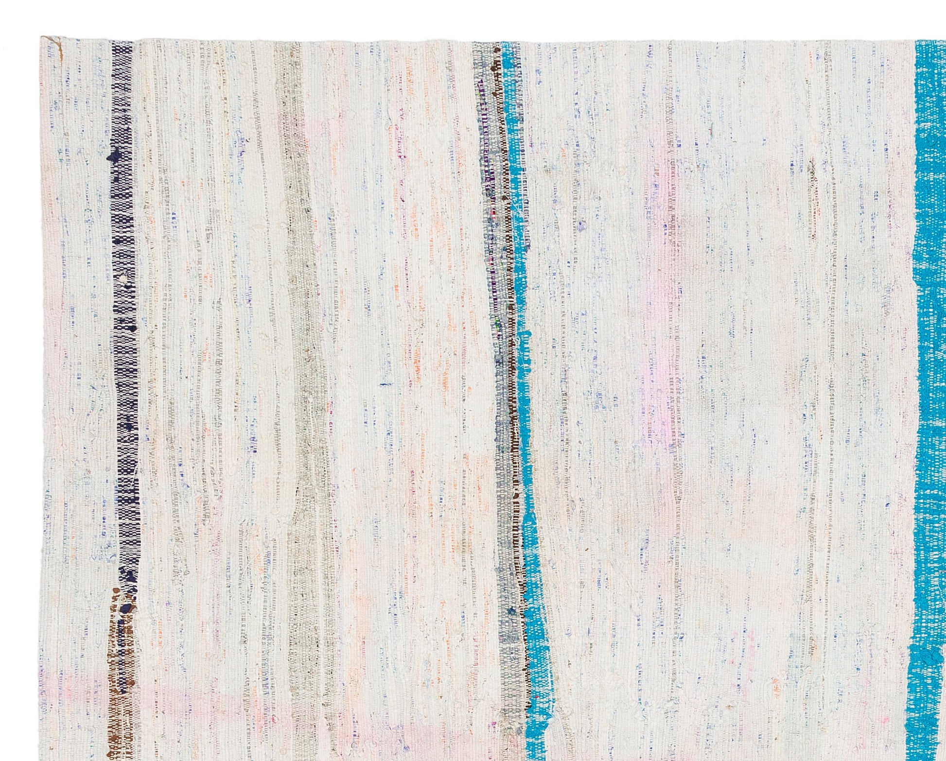 Girit Bej Çizgili Yün El Dokuma Halısı 180 x 223 Apex Unique