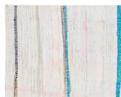 Girit Bej Çizgili Yün El Dokuma Halısı 180 x 223 Apex Unique