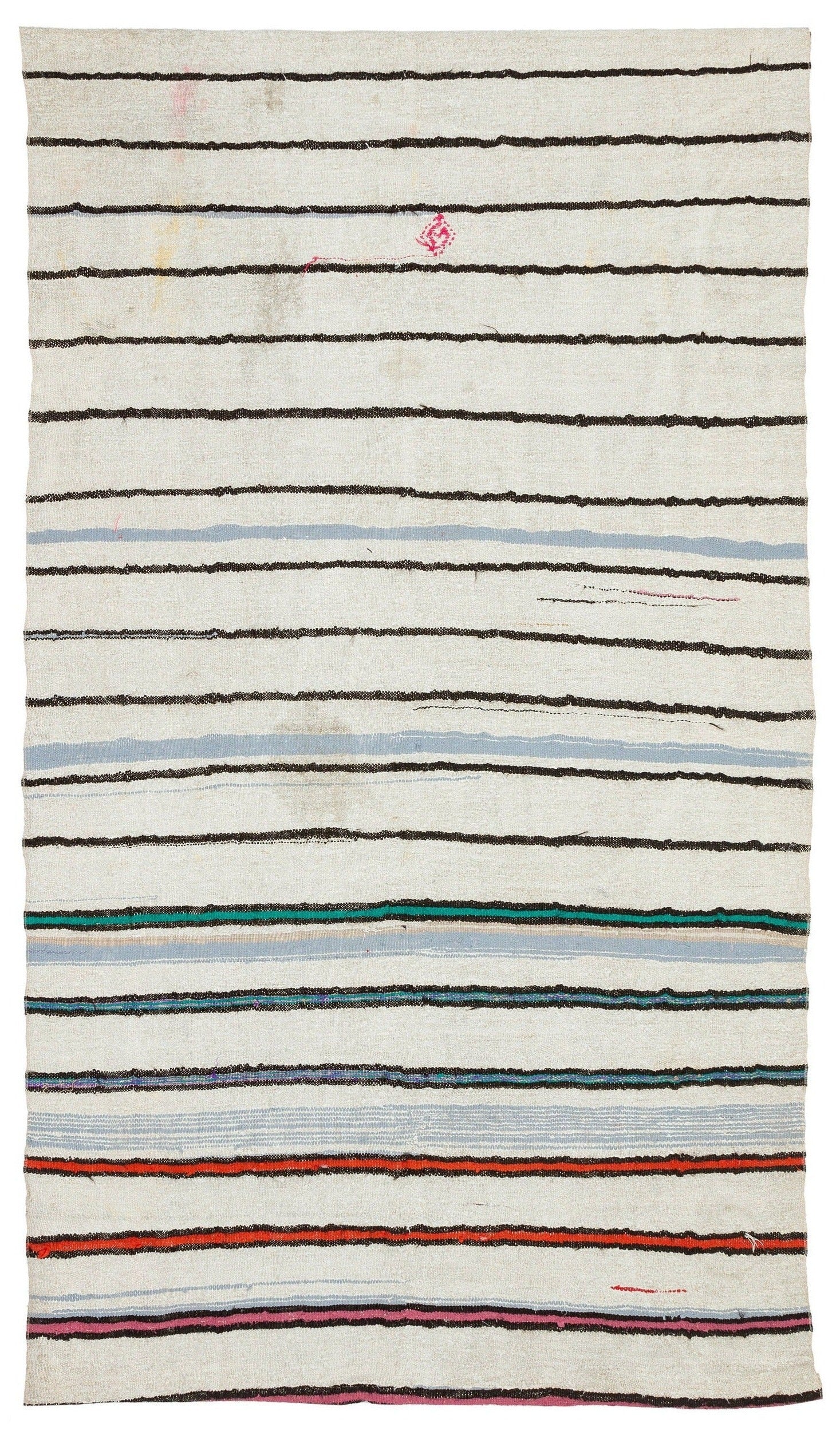 Girit Bej Çizgili Yün El Dokuma Halısı 150 x 265 Apex Unique