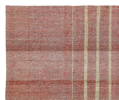 Girit Bej Çizgili Yün El Dokuma Halısı 185 x 222 Apex Unique