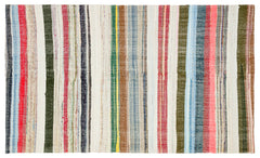 Girit Bej Çizgili Yün El Dokuma Halısı 169 x 289 Apex Unique