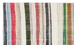 Girit Bej Çizgili Yün El Dokuma Halısı 169 x 289 Apex Unique