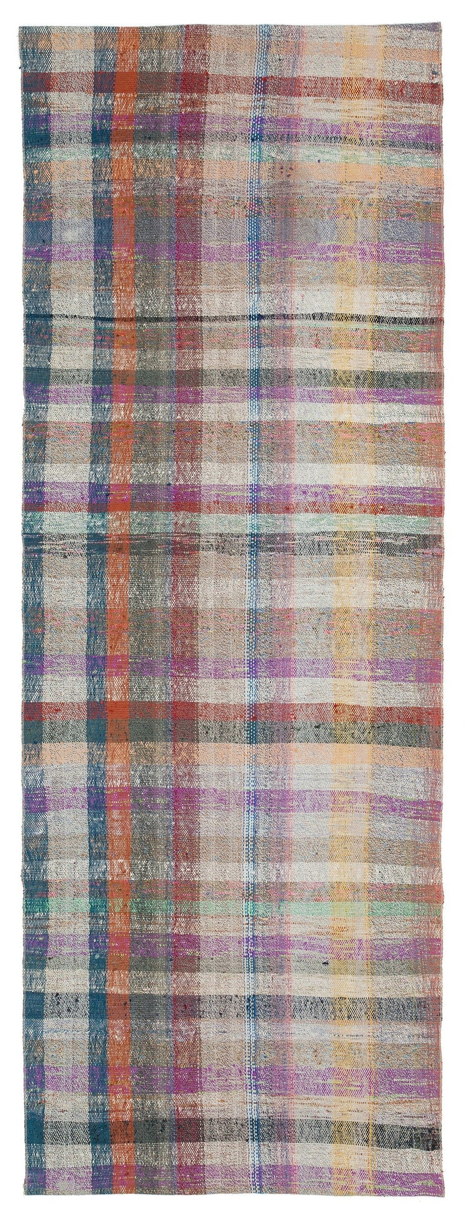 Girit Bej Çizgili Yün El Dokuma Halısı 099 x 279 Apex Unique