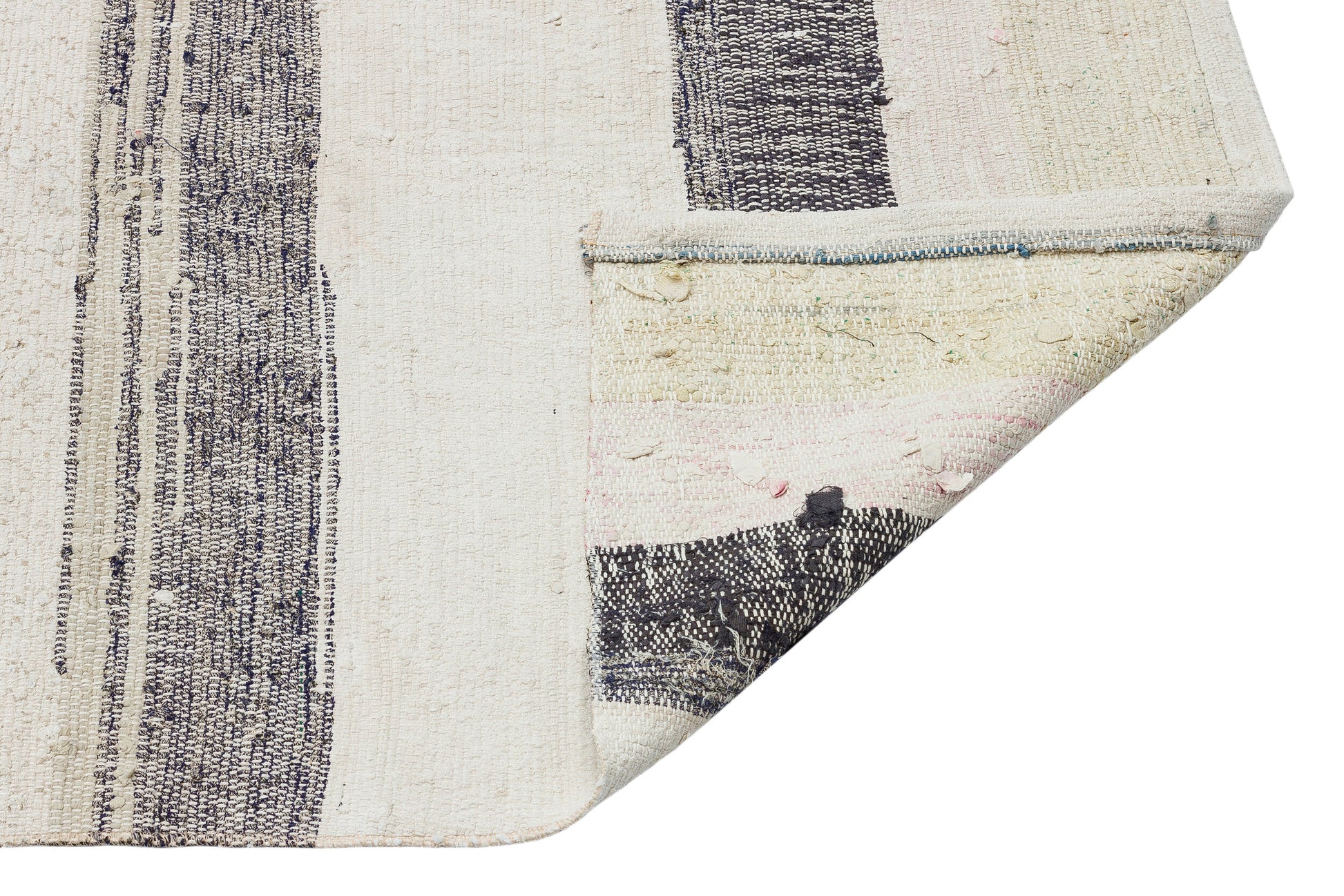 Girit Bej Çizgili Yün El Dokuma Halısı 167 x 268 Apex Unique