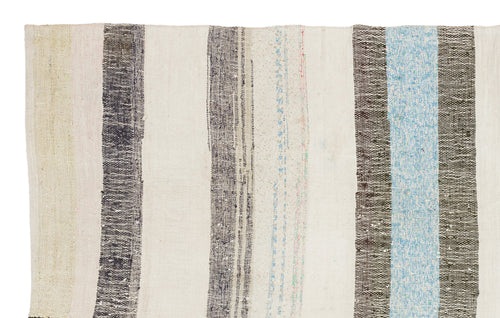 Girit Bej Çizgili Yün El Dokuma Halısı 167 x 268 Apex Unique
